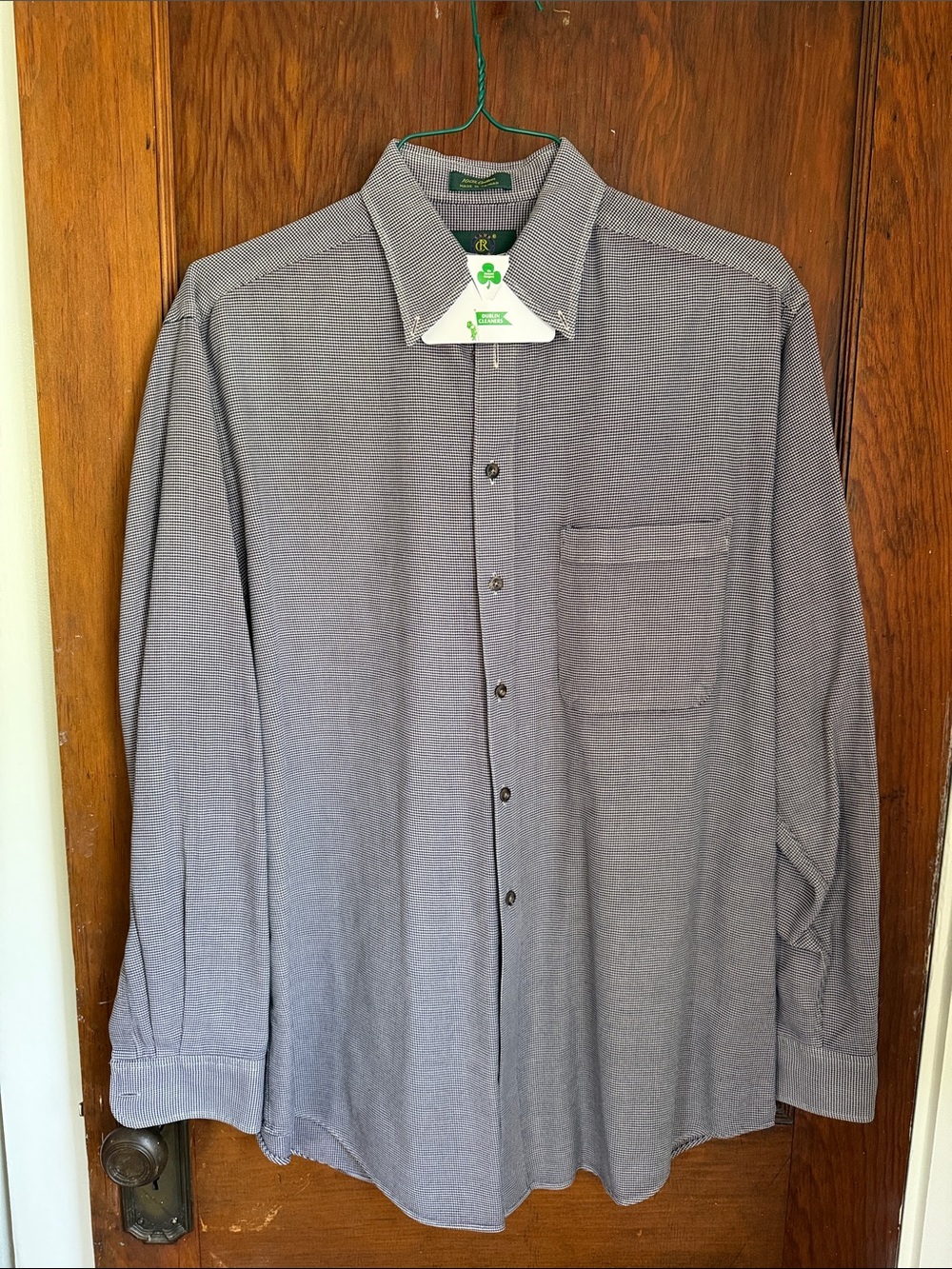 Club Room Dress Shirt - Grey, Size 15 1/2, 34/35